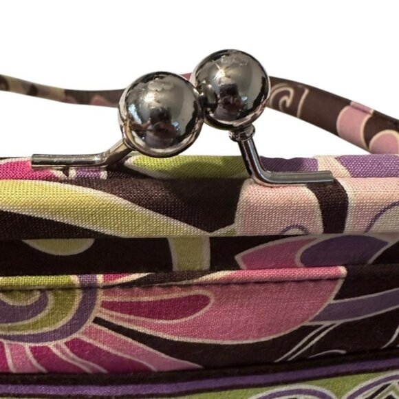Vera Bradley Floral Bag With Clasp - Picture 9 of 16